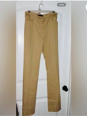 Piazza Sempione Khaki Straight-Leg Trousers - Tan